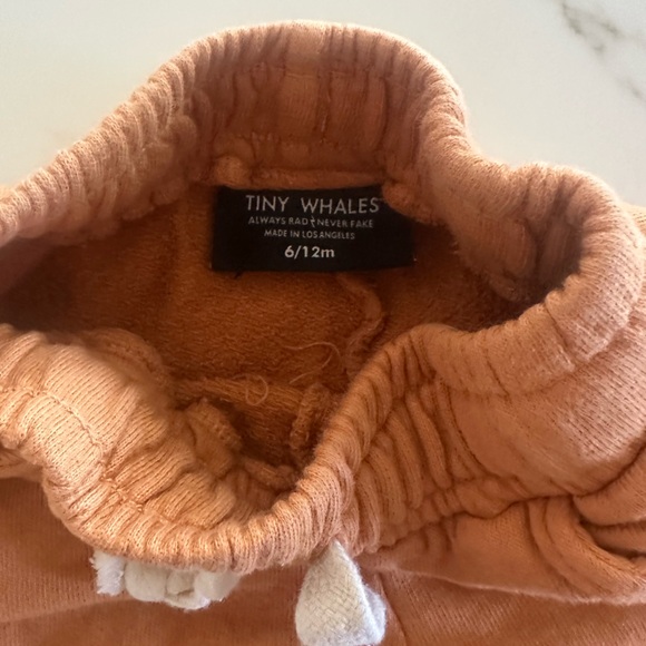 Tiny Whales Rust Hoodie & Jogger Set (6–12M) - Picture 7 of 7